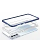 Vāciņš Samsung Galaxy S21+ 5G, Hybrid Armor Clear 3 in 1, caurspīdīgs ar zilu rāmi