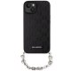 Чехол Karl Lagerfeld для iPhone 14 Saffiano Monogram Chain, черный