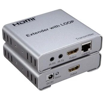 Удлинитель HDMI по витой паре Cat5e/Cat6 до 100м, 4K
