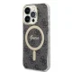 Apple iPhone 14 Pro Max 6.7\" Guess 4G Print MagSafe Case Cover (GUBPP14XH4EACSK) + Charger, Black