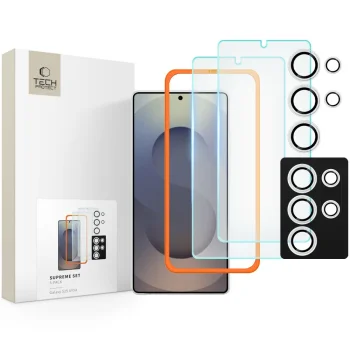 Комплект защитных стекол Tech-Protect Supreme для Samsung Galaxy S25 Ultra,...