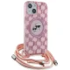 Karl Lagerfeld iPhone 15 / 14 / 13 Case IML Crossbody Monogram, Pink