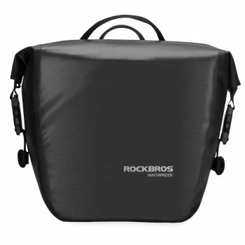 Ūdensizturīga velosipēda soma Rockbros AS-003-1BK 10-14L, uz bagāžnieka, melna