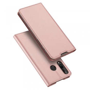 Huawei Y6p (MED-LX9) DUX DUCIS Magnetic Case Cover, Pink | Telefona Vāciņš Maciņš Apvalks Grāmatiņa