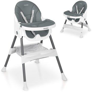 3-in-1 barošanas krēsliņš Ricokids Mani, pelēks