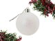 Ziemassvētku Eglīšu Bumbas, Baltas un Sudraba, Nesalaužamas, 36 gab., 6 cm | Christmas Tree Baubles, White and...
