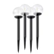 Ilumen LS-103 Solar Garden Lights, Transparent Balls, 4 Pcs