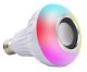 LED Lampa E27 Gaismeklis Apgaismojums ar Bluetooth Skaļrunis + Pults | LED Lamp Light with Bluetooth Speaker