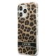 Guess iPhone 13 Pro / 13 6.1\" vāciņš Leopard Brūns
