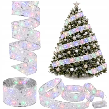 LED Ziemassvētku lente 4m, 40 LED, balta