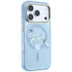 Karl Lagerfeld Script Logo MagSafe vāciņš iPhone 18 Pro un 17 Pro, gaiši zils