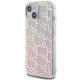 Hello Kitty iPhone 15 vāciņš IML Gradient Electrop Crowded Kitty Head, rozā