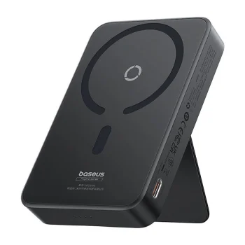 Ārējais akumulators Baseus MagPro Magnetic 5000mAh 20W, MagSafe, melns