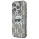 Karl Lagerfeld iPhone 16 Pro vāciņš IML Karl Head Electroplated, melns
