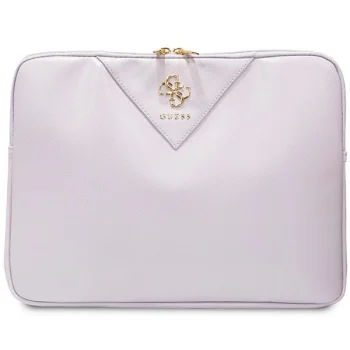 Guess 14" klēpjdatora maciņš ZIP Leather Triangle, violets