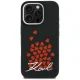 Vāciņš Karl Lagerfeld Silicone Heart Sign Logo MagSafe priekš iPhone 16 Pro, melns