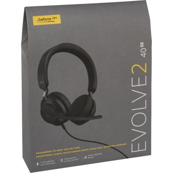 Гарнитура Jabra Evolve2 40 SE MS Stereo, черная, USB-C