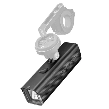 Передний велосипедный фонарь Rockbros RHL1500 5000mAh 1500lm IPX6, Черный