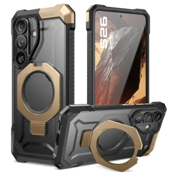 Supcase UB Grip Mag MagSafe vāciņš Samsung Galaxy S26, melns un brūns
