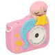 Bērnu digitālā fotokamera ar 32GB karti un gumijas apvalku, rozā