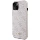 Apple iPhone 15 6.1\'\' Guess 4G Metal Gold Logo Case Cover, Pink | Telefona Maciņš Vāks Apvalks Bampers
