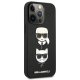 Karl Lagerfeld Saffiano Karl&Choupette Case for iPhone 13 Pro / 13 Black