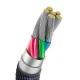 Baseus Crystal Shine USB Type C Data Charging Cable 100W, 1.2m, Blue | Провод для Зарядки...