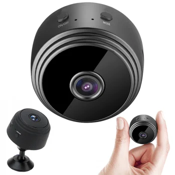 Беспроводная мини WiFi камера Full HD, черная