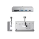 Orico MH5PC Clamp-Mounted USB Hub, USB-C, 2x USB-A 3.2, SD/TF, 10 Gbps, Silver