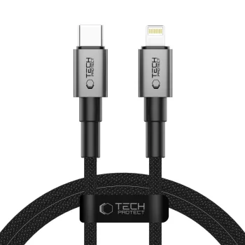Кабель Tech-Protect UltraBoost DNA USB-C - Lightning 27W 100 см серый