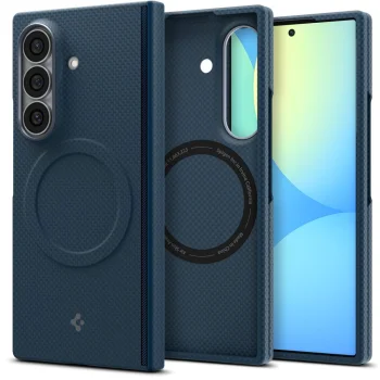 Spigen AirSkin Aramid MagFit vāciņš priekš Samsung Galaxy Z Fold 8 Ultra, Navy Blue