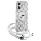 Karl Lagerfeld iPhone 16 vāciņš IML Crossbody Monogram Karl & Choupette, caurspīdīgs