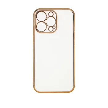 Telefona vāciņš Xiaomi Redmi Note 11 Lighting Color Case ar zelta rāmi, balts