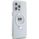 Karl Lagerfeld iPhone 15 Pro Max Case Ring Stand Karl Head MagSafe, White