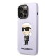 Karl Lagerfeld iPhone 14 Pro vāciņš Silicone Ikonik Karl Violeta