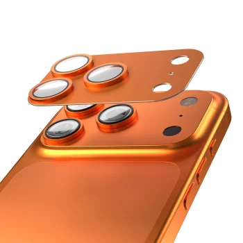 Etteri kameras aizsargstikls priekš iPhone 17 Pro Max, oranžs