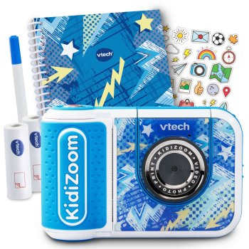 VTech Kidizoom Print Cam bērnu fotokamera ar printeri, zila