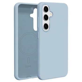 Etteri Silicone Mag vāciņš priekš Samsung Galaxy S25, gaiši zils