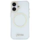 Guess IML Script Metal MagSafe magnētiskā vāciņš iPhone 17 – caurspīdīgs | Phone Case Cover