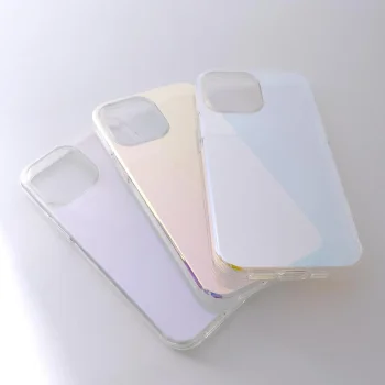 Aurora Case for iPhone 12, Neon Gel Blue