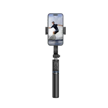 XO SS13 Bluetooth selfie stiebrs un statīvs, melns (106cm)
