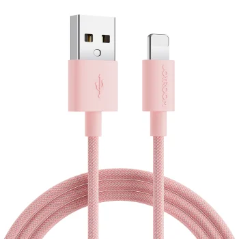 Joyroom S-2030M13 USB-A uz Lightning kabelis 2.4A 2m rozā