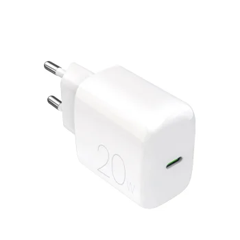 Puro PROLITE 20W USB-C tīkla lādētājs, balts