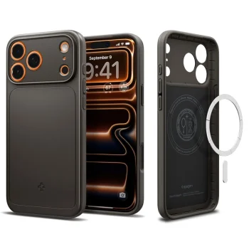 Spigen iPhone 17 Pro vāciņš Thin Fit Mag, Gunmetal