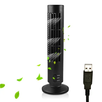 Bladeless USB Tower Fan 2.5W, Black