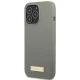 Guess Silicone Logo Plate MagSafe vāciņš iPhone 13 / 13 Pro, pelēks