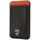 Lamborghini Urus D8 Genuine Leather MagSafe Wallet - Black & Red
