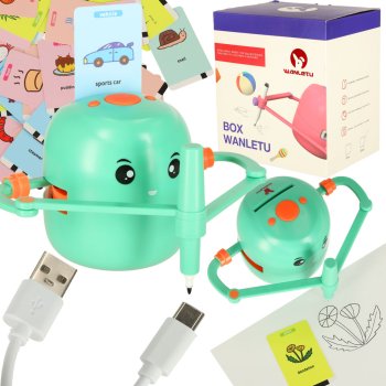 Детский Образовательный Робот Обучающий Рисовать + 100 Карточек |...