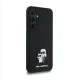 Karl Lagerfeld Samsung Galaxy A35 Case Silicone Karl&Choupette Metal Pin, Black