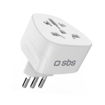 SBS universāls ceļojumu adapteris Itālijai, balts